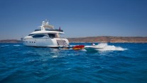 Motor yacht MEME -  Aft View with Tender
